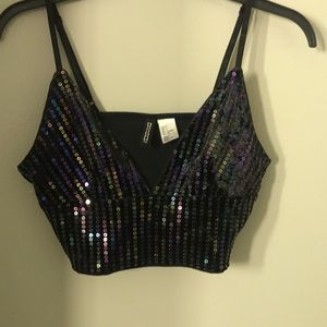 Sparkly crop top (bralet)